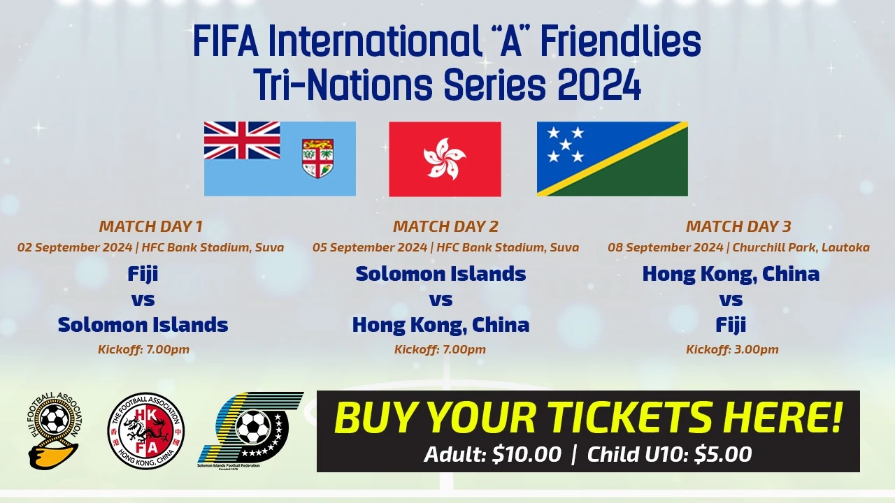 Match Day 1: Fiji vs Solomon Islands: FIFA International Friendlies - Tri Nations Series